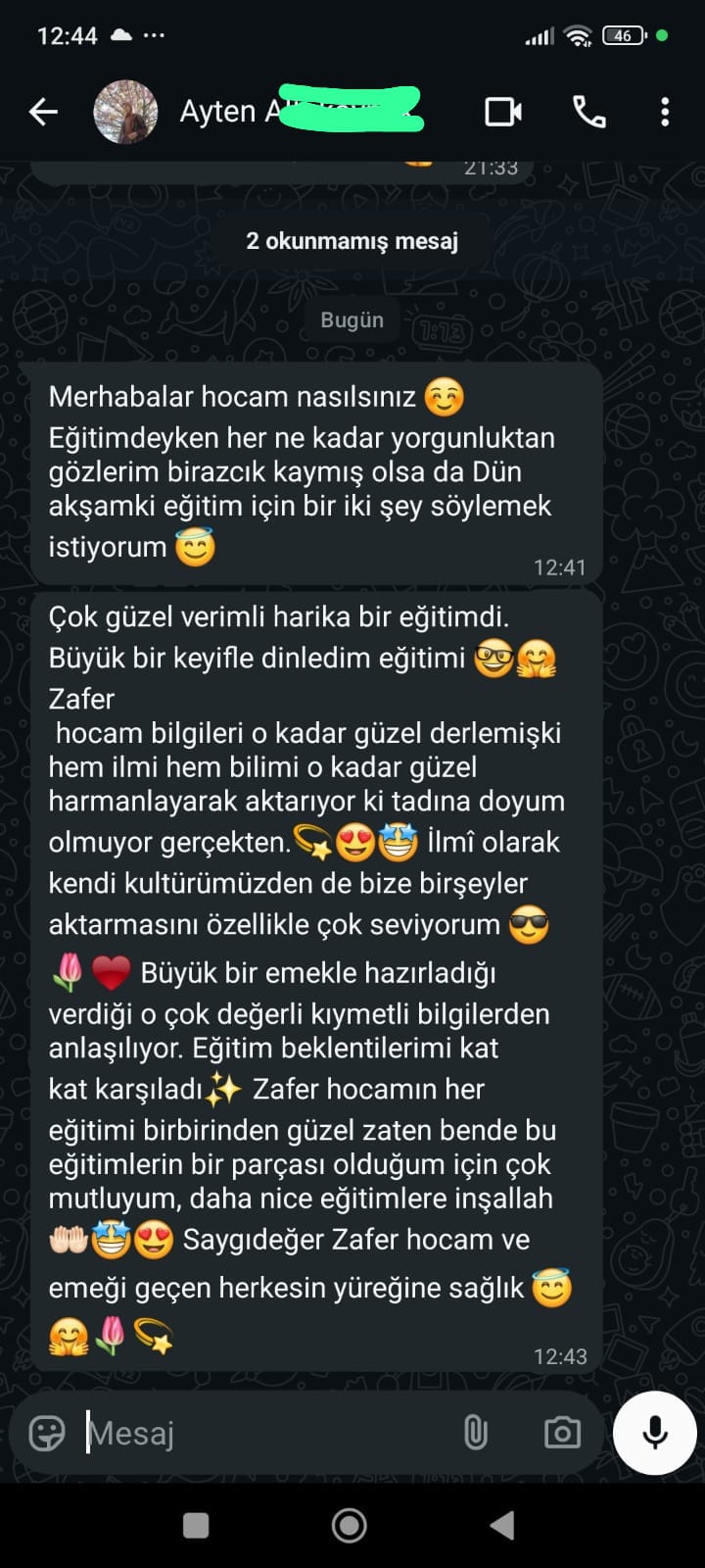 WhatsApp Görüşmesi 8